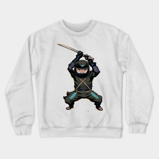 Chubby ninja Crewneck Sweatshirt by Glenbobagins